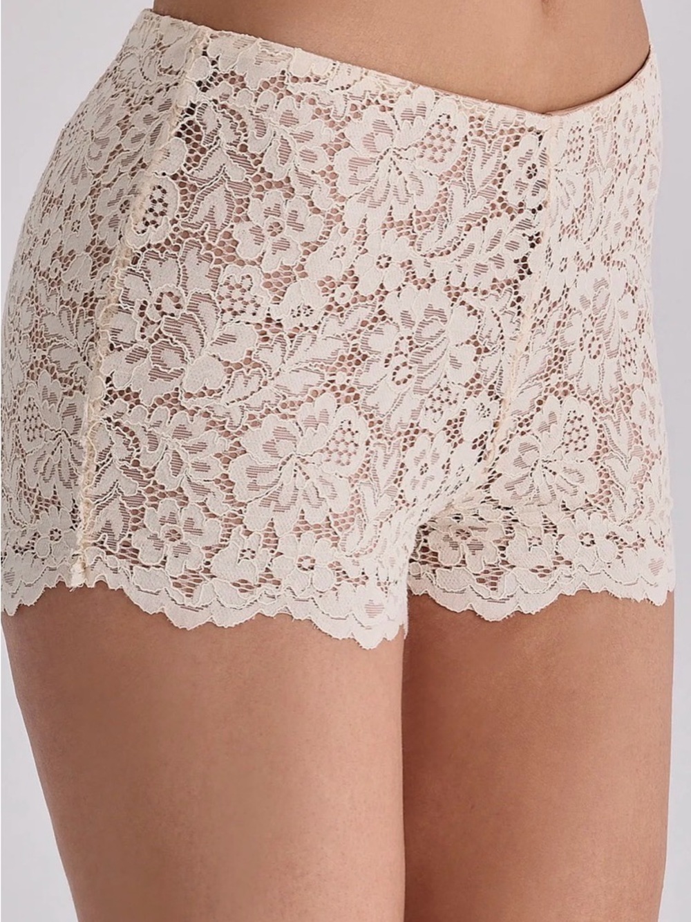 House of CB Cream Lace Boyshorts - Picture 1 of 3